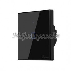 Sonoff T3EU1C-TX viedais Wi-Fi un 433MHz 1 līnijas slēdzis melns